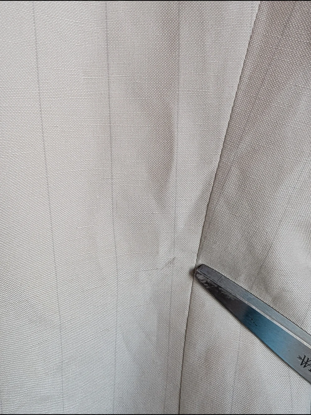 Claiborne Luxe Sport Coat Blazer Mens 40R Silk Linen Beige Striped Venetian NWT